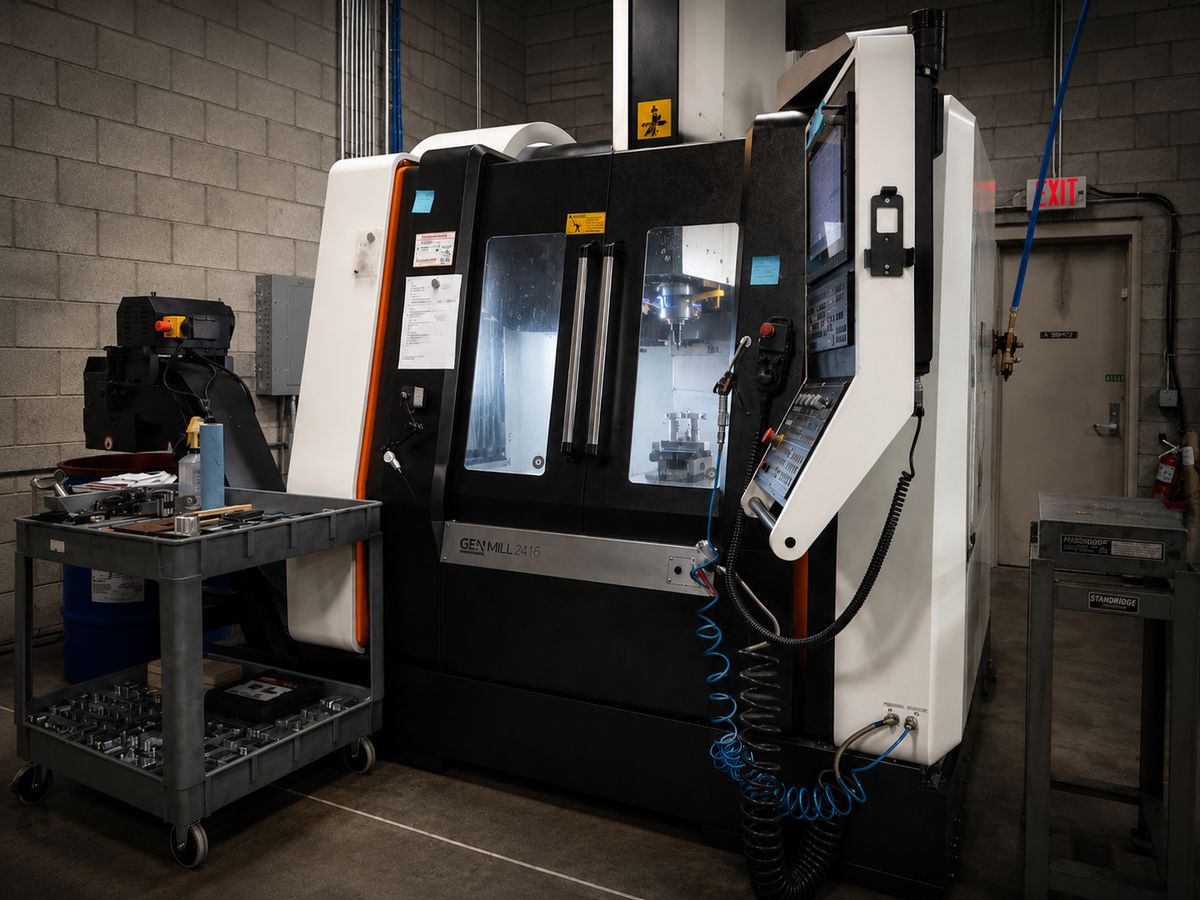 GenMill 2416 vertical machining center, second view
